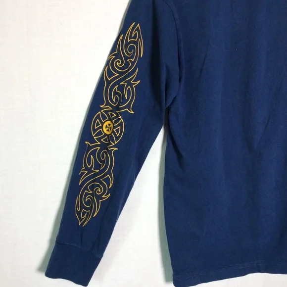Rudeboyz Boys Blue Graphics Long Sleeve Shirt